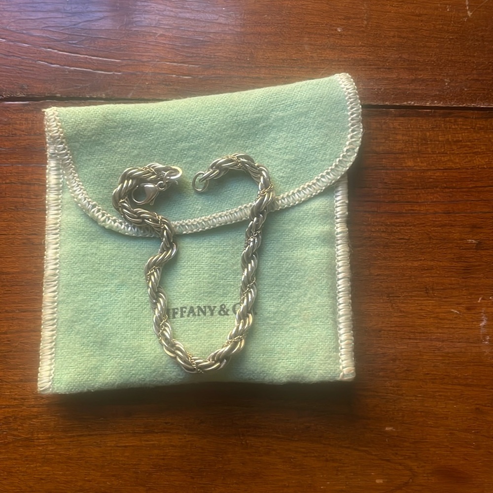 Tiffany & Co. Silver and 18k gold bracelet